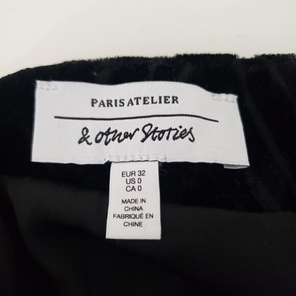 & Other Stories Paris Atelier Velvet Wrap Dress Textured Zebra Womens Size 0 - Picture 6 of 10